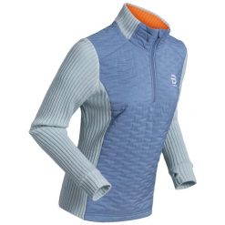 Sweter damski z zamkiem błyskawicznym Daehlie Sportswear Comfy 2.0. Niebieskie swetry nierozpinane damskie DAEHLIE, na zimę, bez wzorów, eleganckie, bez kołnierzyka, bez ramiączek. Za 660.50 zł.