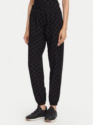 HUGO Spodnie dresowe Flokky 50566682 Czarny Relaxed Fit. Czarne spodnie dresowe damskie Hugo, bez wzorów, z bawełny. Za 399.99 zł.