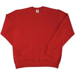 Męska Bluza Z Długim Rękawem I Wycięciem Pod Szyją. Czerwone bluzy męskie SG, l, bez wzorów, bez ramiączek, bez kaptura. Za 74.99 zł.