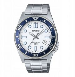 Zegarek Casio Męski Diver 50M (43,5 mm). Zegarki męskie Casio, bez wzorów. Za 389.99 zł.