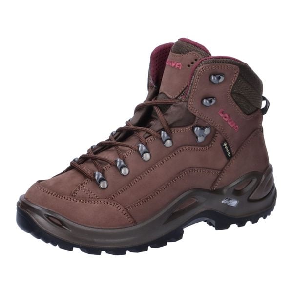Buty trekkingowe damskie Lowa Renegade Mid Gtx. Brązowe obuwie trekkingowe damskie Lowa, z materiału, za kostkę, bez zapięcia. Za 778.99 zł.