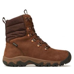 Trekkingi Keen. Brązowe obuwie trekkingowe damskie Keen, bez zapięcia. Za 489.99 zł.