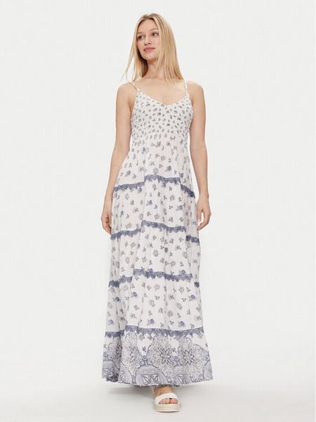 Iconique Sukienka letnia Joy IC24-038 Écru Regular Fit. Sukienki damskie Iconique, na lato, l, bez wzorów, bez kołnierzyka, bez ramiączek. Za 439.99 zł.