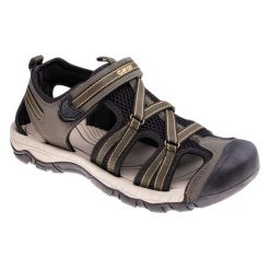 Sandały Męskie Camidio. Brązowe sandały męskie Hi-tec, bez wzorów, sportowe, bez zapięcia. Za 255.99 zł.