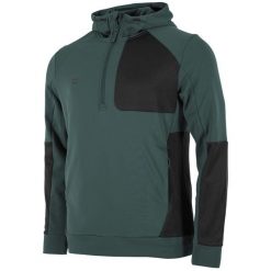 Bluza z kapturem z zamkiem 1/2 Stanno Plaza Brush. Szare bluzy damskie STANNO, xl, bez wzorów, z materiału, bez ramiączek, z kapturem. Za 289.45 zł.
