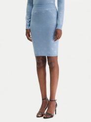 Guess Spódnica mini W6RD0O Z3JD2 Błękitny Regular Fit. Niebieskie spódnice damskie Guess, s, z aplikacjami, z syntetyku, mini. Za 479.99 zł.