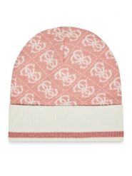 Guess Czapka AW9979 WOL01 Różowy. Czerwone czapki damskie Guess, na zimę, z aplikacjami, z materiału. Za 169.99 zł.
