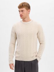 JOOP! sweter z dzianiny z domieszką kaszmiru Mężczyźni biały, XXL. Białe swetry męskie JOOP!, m, bez wzorów, z dzianiny, eleganckie, bez kołnierzyka, bez ramiączek. Za 899.95 zł.