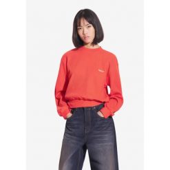 Bluza sportowa damska Prosto Ribbed bez kaptura. Czerwone bluzy damskie Prosto., bez wzorów, sportowe, bez ramiączek, bez kaptura. W wyprzedaży za 155.99 zł.