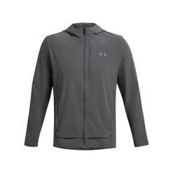 Kurtka wodoodporna z kapturem Under Armour OutRun The Storm. Czarne kurtki męskie Under Armour, bez wzorów, sportowe, z kapturem. Za 425.55 zł.