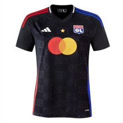 Koszulka Olympique Lyonnais 24/25 Away. Czarne bluzki damskie Adidas, m, bez wzorów, sportowe, bez kołnierzyka, bez ramiączek. Za 449.00 zł.