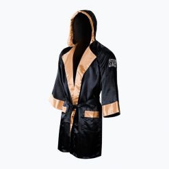 Szlafrok bokserski Cleto Reyes Satin Boxing Hoodie. Czarne szlafroki damskie CLETO REYES, l, bez wzorów, z satyny, bez ramiączek, bez kaptura. Za 709.99 zł.