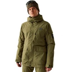 Męska Kurtka Narciarska Twin Tip. Zielone kurtki sportowe męskie Dare 2B, na zimę, l, bez wzorów, z materiału, z kapturem, narciarskie. Za 315.99 zł.