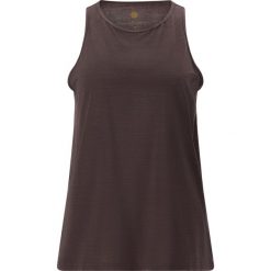 Damski tank top Athlecia Mota. Brązowe topy damskie Endurance, bez wzorów, sportowe, bez kołnierzyka, bez ramiączek. Za 122.50 zł.