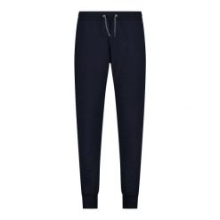 Spodnie bawełniane damskie CMP. Czarne spodnie dresowe damskie CMP, bez wzorów, z bawełny, eleganckie, długie. W wyprzedaży za 203.05 zł.