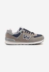 Szare Buty Sportowe Sneakersy z Geometryczną Aplikacją Revensa. Szare buty sportowe męskie Born2be, z aplikacjami, z jeansu, bez zapięcia. Za 139.99 zł.