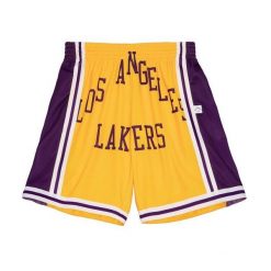 Szorty Los Angeles Lakers NBA Blown Out Fashion. Żółte szorty damskie Mitchell & Ness, bez wzorów, sportowe. Za 338.00 zł.
