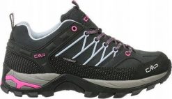 Buty trekkingowe damskie CMP CMP Rigel Low WP 3Q13246-66UM Czarne 39. Czarne obuwie trekkingowe damskie CMP, bez zapięcia. Za 379.98 zł.