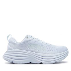 Buty do biegania Hoka. Białe obuwie sportowe damskie HOKA, bez wzorów, bez zapięcia, do biegania. Za 549.99 zł.