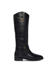 MICHAEL Michael Kors Oficerki 40F6BVFB5L Czarny. Czarne kozaki damskie MICHAEL Michael Kors, bez wzorów, ze skóry, bez obcasa, na płaskiej podeszwie, bez zapięcia. Za 1,469.00 zł.