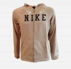 Bluza z Kapturem I Suwakiem Na Całej Długości Collegiate Rozmiar M (137-147 CM)…. Brązowe bluzy damskie Nike, m, bez wzorów, z materiału, bez ramiączek, z kapturem. Za 325.99 zł.