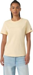 Champion Koszulka damska Short Sleeve żółta 119125 YS175 XL. Żółte bluzki damskie Champion, xl, bez wzorów, bez kołnierzyka, bez ramiączek. Za 117.71 zł.