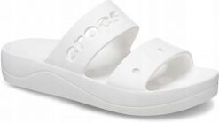 Klapki Dla Dorosłych Crocs Baya Platform. Białe klapki męskie Crocs, bez wzorów, z materiału, bez zapięcia. Za 139.99 zł.