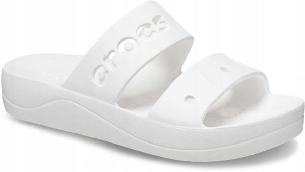 Klapki Dla Dorosłych Crocs Baya Platform. Czarne klapki damskie Crocs, bez wzorów, z materiału, bez zapięcia. Za 186.75 zł.