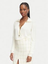 Elisabetta Franchi Body BK-03S-66E2-V440 Kremowy Regular Fit. Białe body Elisabetta Franchi, bez wzorów, z wiskozy. Za 1,879.00 zł.