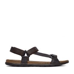 Sandały Lasocki. Brązowe sandały męskie Lasocki, bez wzorów, bez zapięcia. Za 129.99 zł.