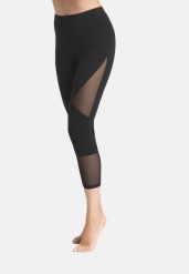 Legginsy na fitness damskie Teyli Tina 7/8. Czarne legginsy damskie Teyli, bez wzorów, z bawełny. Za 129.95 zł.