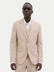 Jack & Jones Marynarka Riviera 12228721 Beżowy Slim Fit. Brązowe marynarki męskie Jack & Jones, m, bez wzorów, ze lnu, bez kołnierzyka, bez ramiączek. Za 269.99 zł.