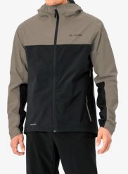 Kurtka przeciwdeszczowa męska Vaude Moab Rain Jacket. Białe kurtki męskie Vaude, m, bez wzorów, bez kaptura. Za 813.70 zł.
