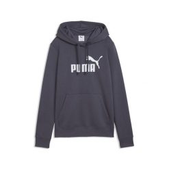 Damska bluza z kapturem z logo No.1 ESS PUMA. Szare bluzy damskie Puma, na jesień, uniwersalny, bez wzorów, z bawełny, klasyczne, bez ramiączek, z kapturem. Za 229.00 zł.
