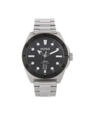 Hugo Zegarek 1530305 Srebrny. Szare, analogowe zegarki męskie Hugo, bez wzorów, srebrne. Za 679.99 zł.