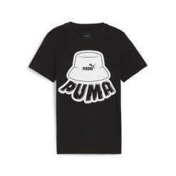 Puma Koszulka Ess+ Mid 90S Graphic 67972001. Czarne bluzki damskie Puma, s, bez wzorów, sportowe, bez kołnierzyka, bez ramiączek. Za 60.99 zł.