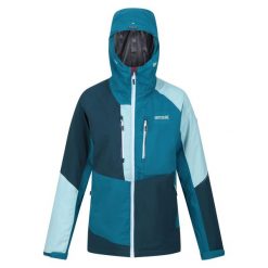 Kurtka trekkingowa wodoodporna 3 w 1 damska Regatta Carletta VIII LED. Niebieskie kurtki sportowe damskie Regatta, m, bez wzorów, bez ramiączek, bez kaptura, trekkingowe. Za 378.75 zł.
