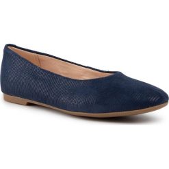 Baleriny CLARKS - Chia Viole 261463624 Navy Interest. Niebieskie balerinki damskie Clarks, bez wzorów, z materiału, klasyczne, bez obcasa, bez zapięcia. Za 259.00 zł.