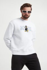 Bluza męska crewneck KARL LAGERFELD. Bluzy męskie KARL LAGERFELD, m, bez wzorów, bez ramiączek, bez kaptura. W wyprzedaży za 498.22 zł.