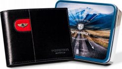 Peterson Mały, skórzany portfel męski bez zapięcia zewnętrznego - Peterson NoSize. Portfele męskie Peterson, bez wzorów. Za 176.70 zł.