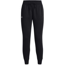Polarowe Spodnie Joggery Under Armour Ua Rival Damskie. Białe spodnie sportowe damskie Under Armour, bez wzorów, z polaru, sportowe, długie, na fitness i siłownię. Za 335.00 zł.
