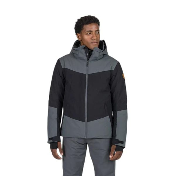 Kurtka narciarska Rossignol Wispile. Czarne kurtki sportowe męskie Rossignol, na zimę, l, z aplikacjami, z materiału, z kapturem, narciarskie, primaloft. Za 1,439.00 zł.