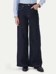 Tommy Hilfiger Jeansy 70's WW0WW48395 Granatowy Wide Leg. Niebieskie jeansy damskie Tommy Hilfiger, bez wzorów, z bawełny. Za 559.99 zł.