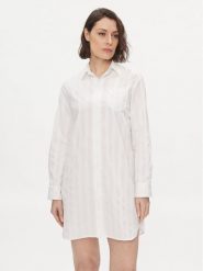 Lauren Ralph Lauren Koszula nocna ILN32305 Biały. Białe koszule nocne damskie Lauren Ralph Lauren, bez wzorów, z bawełny, bez ramiączek. Za 299.99 zł.