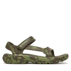 Sandały Teva. Zielone sandały męskie Teva, bez wzorów, bez zapięcia. Za 119.99 zł.