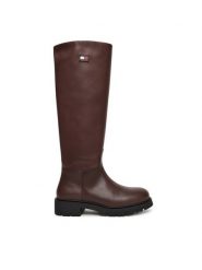 Tommy Jeans Kozaki Tjw Stretchy Long Shaft Boot EN0EN02828 Brązowy. Brązowe kozaki damskie Tommy Jeans, bez wzorów, z jeansu, bez obcasa, na płaskiej podeszwie, bez zapięcia. Za 719.99 zł.