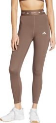 Legginsy damskie adidas Techfit 7/8 brązowe JW5181 L. Brązowe legginsy damskie Adidas, bez wzorów. Za 301.05 zł.
