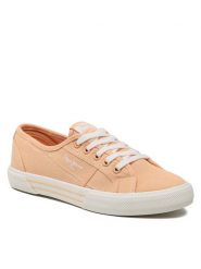 Pepe Jeans Tenisówki Brady Basic W PLS31287 Pomarańczowy. Brązowe trampki i tenisówki damskie Pepe Jeans, bez wzorów, z jeansu, bez zapięcia. Za 239.99 zł.