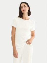 Triumph Koszulka piżamowa Mix & Match 10227214 Biały Regular Fit. Białe koszule nocne damskie Triumph, bez wzorów, z syntetyku, bez ramiączek. Za 109.99 zł.