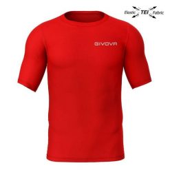 Koszulka piłkarska termoaktywna dla dorosłych Givova Corpus 2 czerwona. Czerwone bluzki damskie Givova, xl, bez wzorów, sportowe, bez kołnierzyka, bez ramiączek. Za 181.99 zł.